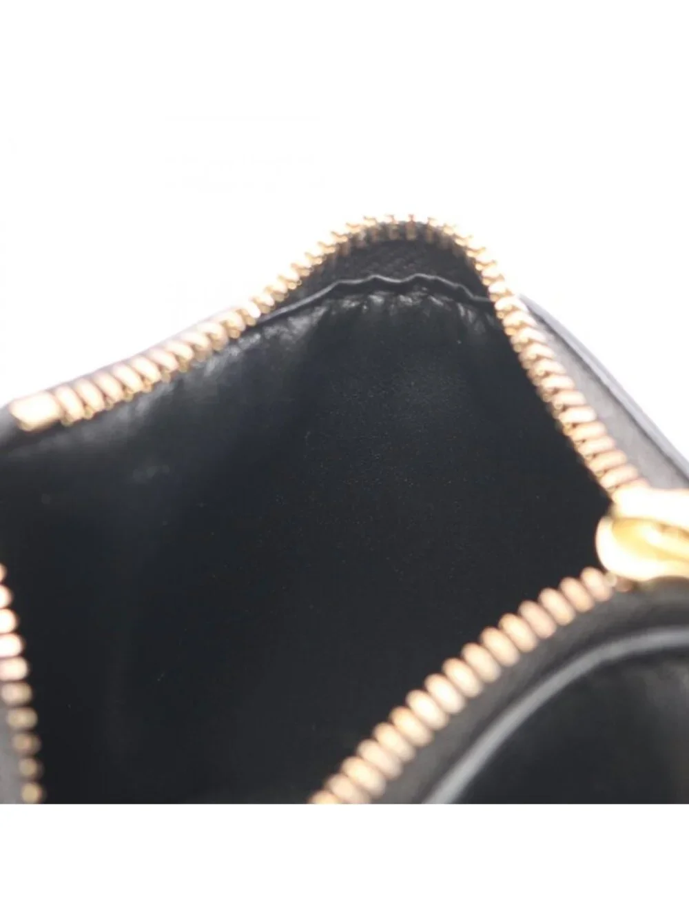 Bottega Veneta Coin Case Cassette Card Black Leather Maxi Intrecciato Fastener